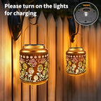 Butterfly Solar Lantern Lights with Colorful Projection (Butterfly-C)