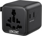 LENCENT Universal Travel Plug Adapter, International Power Adaptor by LENCENT