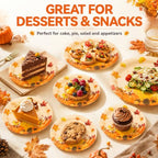 150Pcs Fall Dinner Plates and Napkins Autumn Maple Leaves Pumpkins (Fall Leaves)