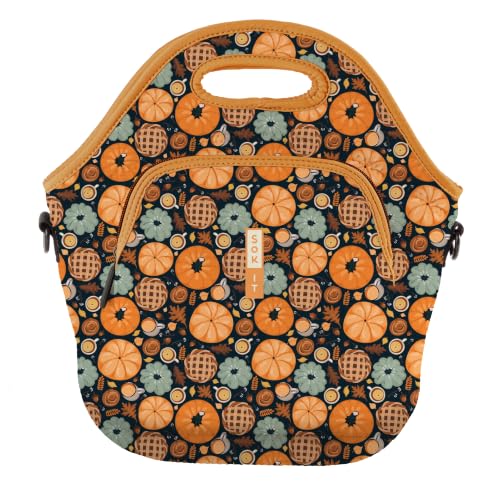 LunchTote Zippered Bag Insulated Neoprene Caddy (Give Thanks / X-Large 6.5 Quart Lunch Tote)