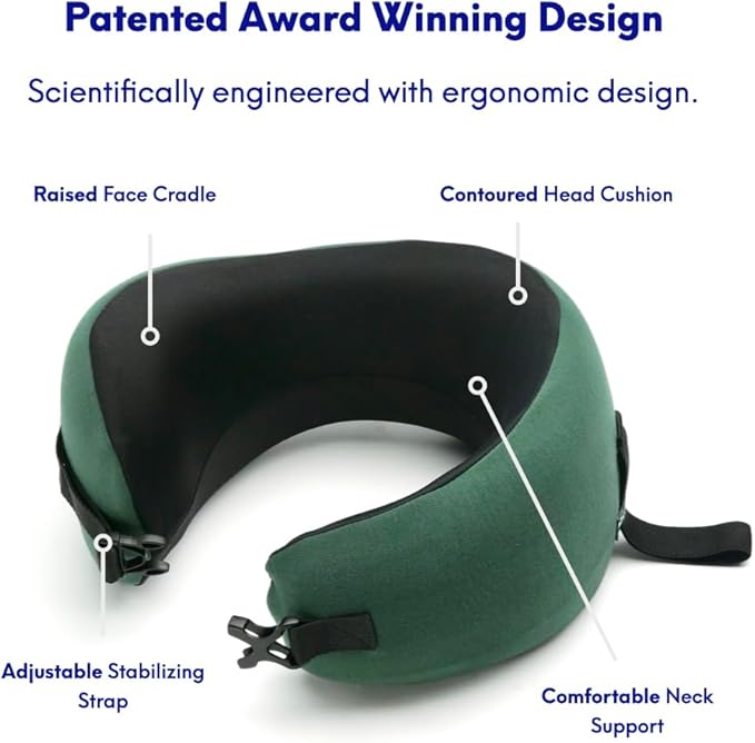 C CUSHION LAB Travel Pillow, Award-Winning Patented Ergonomic Design - Image 3