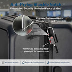 Small Size TSA Approved Luggage Locks (Black 8 Pack)