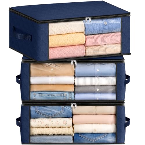 35L Closet Organizers (3 Pack-35l / Blue)