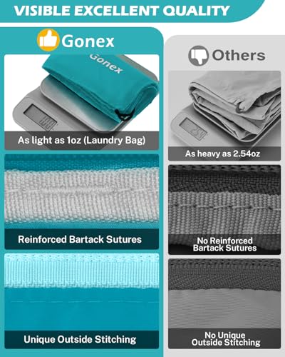 Compression Packing Cubes for Travel (8 PCS Blue / L+2M+S+4 Bags for Laundry Shoe Toiletry Accessory)