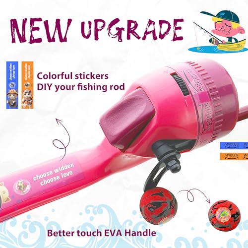 Kids Fishing Pole (pink+orange)