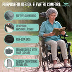 Premium Foldable Wheelchair Cushion (Grey / Wheelchair)