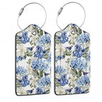 Hibiscus Flowers Luggage Tag (Hibiscus Flowers Bird Watercolor)