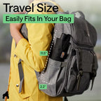 Compact Travel Size Umbrella for Rain (Clear)