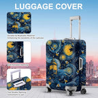 Starry Night Bee Luggage Cover (#137 / M(fits 24-26Inch suitcase))