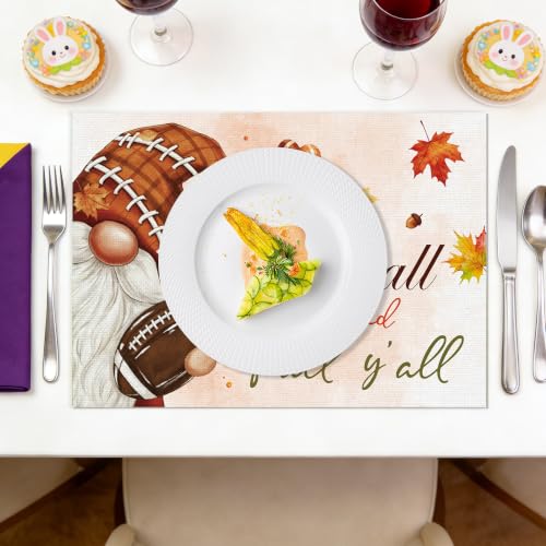 Fall Football Placemats Set of 6 (Fall Football)