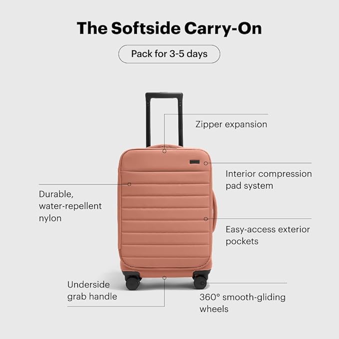 Away Softside Carry-On Suitcase, 22 Inch Lightweight, Expandable High-Strength - Image 3