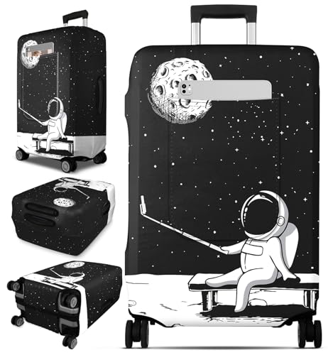 Luggage Cover for Suitcase Tsa Approved Protector (Medium (24-27 inches) / Astronaut)