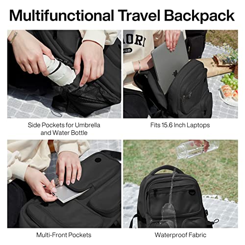 Travel Laptop Backpack (Black / 16 inch)