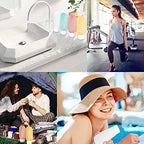 TSA Approved Travel Bottles Set for Toiletries Travel Size Containers Kit 4 Pack Portable Leak Proof Refillable Squeeze Cosmetic Airplane Essential Shampoo Hair Conditioner Body Lotion Bath Shower Gel (4 Color 60ml)