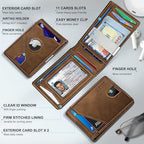 Airtag Wallet for Men (Red Brick132)