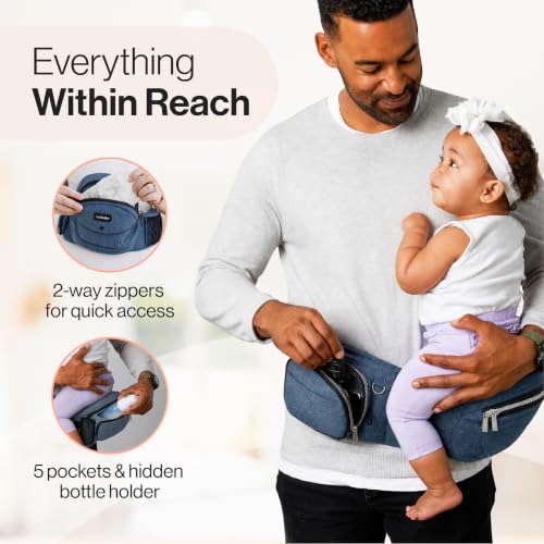 The Original Premium Quality Hip Seat Carrier (Chambray)