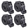 Buckle Straps with Clips (Black / 6’x1")