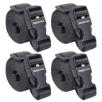Buckle Straps with Clips (Black / 6’x1")