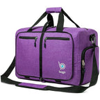 Medium Duffle Bag for Travel Women & Men. Durable Lightweight Foldable Travel Duffel Bags For Traveling Women. 40L Duffle Bags a Reliable Weekender duffel or Overnight Bag With Shoe Compartment