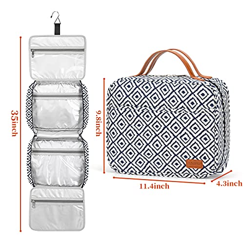 Hanging Travel Toiletry Bag (Plaid)