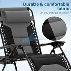 Padded Zero Gravity Chair (Grey)
