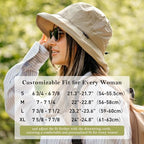UVCoolix UPF 50+ Wide Brim Ponytail Sun Hat (Medium / Navy)