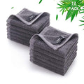 Face Washcloths 12 Pack (Grey / 10x10 inch-12 Pack)