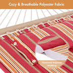 Outdoor Hammock with Stand 12FT (2 Person With Stand / Red Stripes)