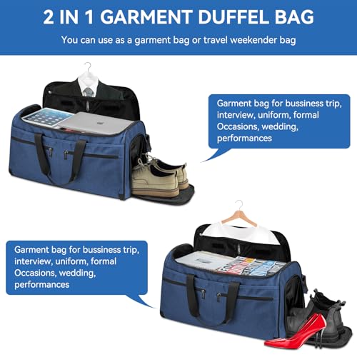 Large Garment Bag for Travel (Blue)