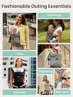 Baby Carrier Infant with Head Support (Black Flow Stripe)