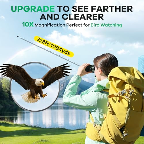 10x25 Binoculars (Military Green)