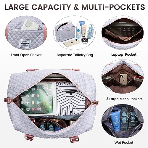 Travel Duffle Bag (Silver Grey / Large-2 Pcs)