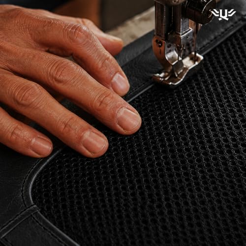 Genuine Leather Backpack for Men and Women (Black)