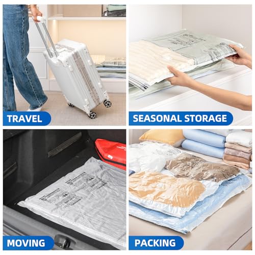 8 Pack Vacuum Storage Bags (8 Jumbo)