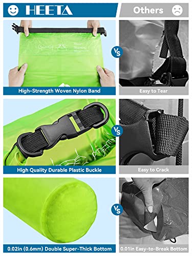 Dry Bag Waterproof Backpack with Phone Case (Lemon Green / 30L)