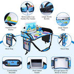 Toddler Car Seat Travel Tray FOR Road Trip Activities (Sky Blue-1PCS)