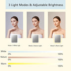 Makeup Bag with Led Mirror, Travel Makeup Organizer with 3 Color Setting & 10X - Image 4