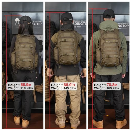 Tactical Molle Backpack for Men (Army Green)