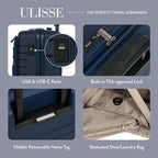 B Y Ulisse Carry (Carry-on with front pocket / Ocean Blue)