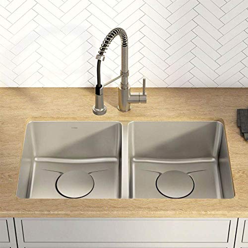 Dex 33 Inch Undermount 50 (33 Inch / DrainAssure Double Bowl)