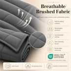 Weighted Blanket for Adults 20lbs (01-dark Grey / 48" x 72" | 20lbs)