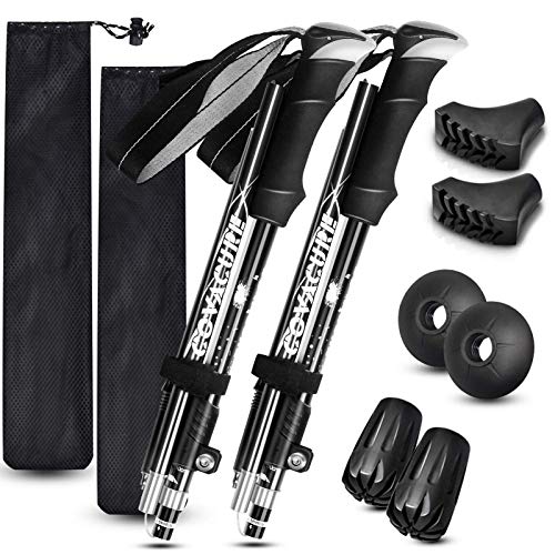Hiking Poles Collapsible (Black (110-130cm))