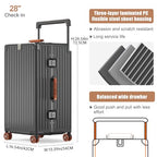 Aluminium Frame Checked (Grey& Brown / 28 inch)