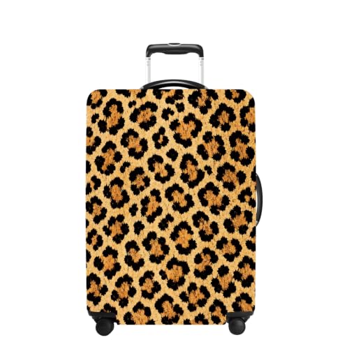 Leopard Luggage Cover Washable Suitcase Protector Anti (Leopard / XL(32-34inch suitcase))
