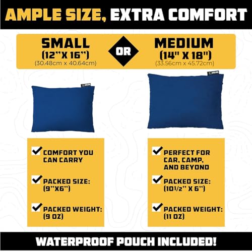 Camping Pillow (Blue / Medium)