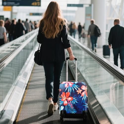 Travel Luggage Cover Suitcase Cover Protector Skins 18 (Flower / XL (for 29--32 inch luggage))