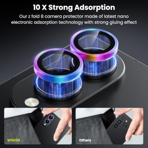 for Z Fold 8 Camera Lens Protector Case Cover (Colorful / Galaxy Z Fold 8)