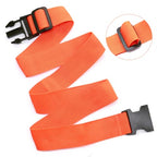4 Pack Luggage Connector Straps for Carry On Bag Multiple Suitcases (4Pcs Orange / 45 In Connect)
