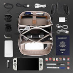 Electronic Organizer Travel Case Bag for Cables (Grey+ / Plus)