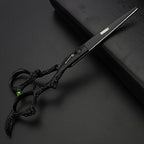 Purple Professional Hairdressing Scissors Hairdresser Hairstylist Cutting Hair & Thinning Hairdressing Scissor (6-inch Flat Shear-a)